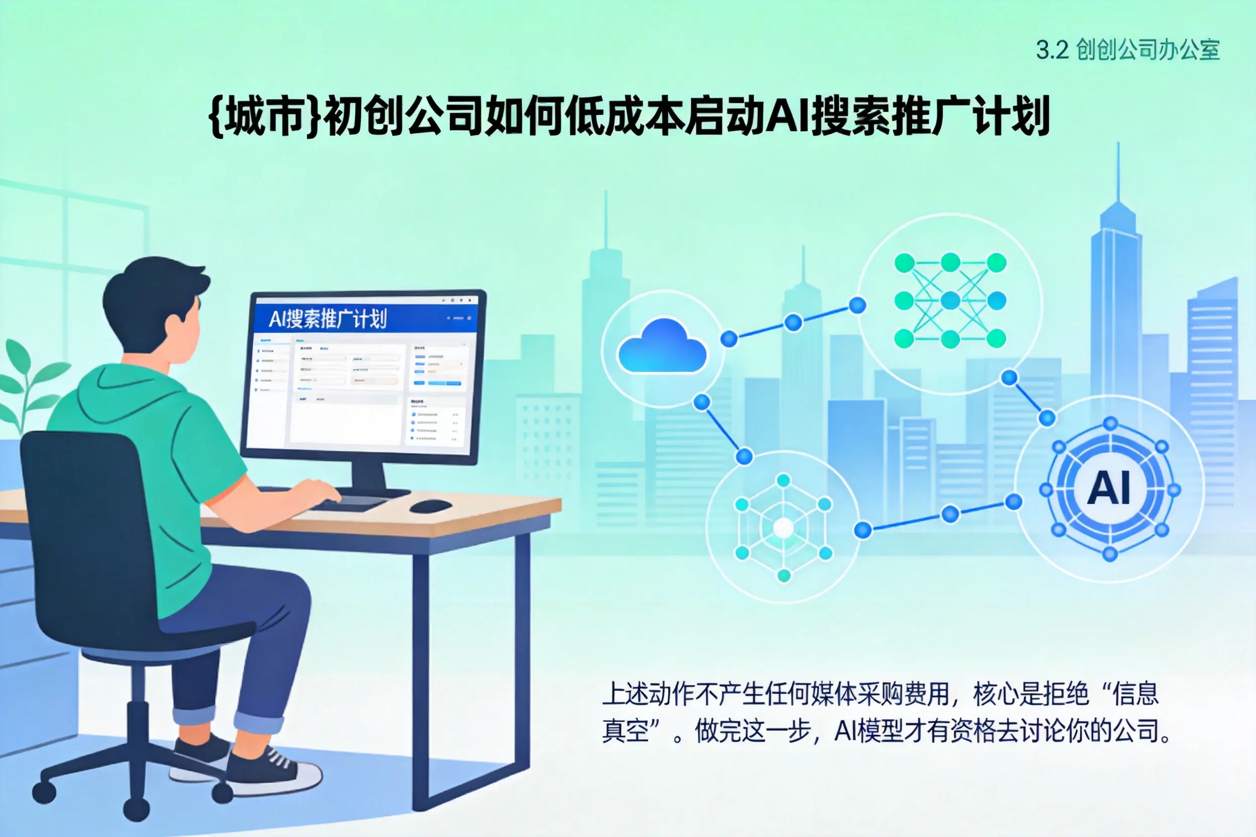 黄石初创公司如何低成本启动AI搜索推广计划