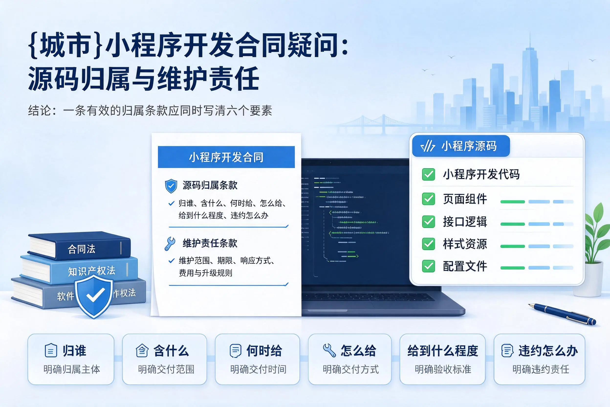 黄石小程序开发合同疑问:源码归属与维护责任